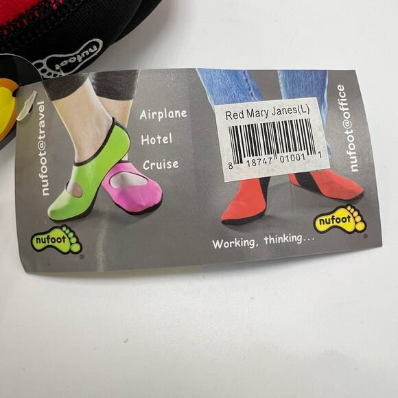 Kids Nufoot Neoprene Slipper Large Age 7-11 Non Slip Mary Jane Ballet Sock - Picture 6 of 8